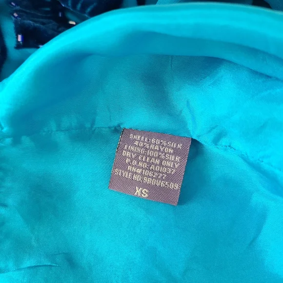 Hale Bob Velvet Print Silk Blend Dress Size X-Small - Picture 10 of 16